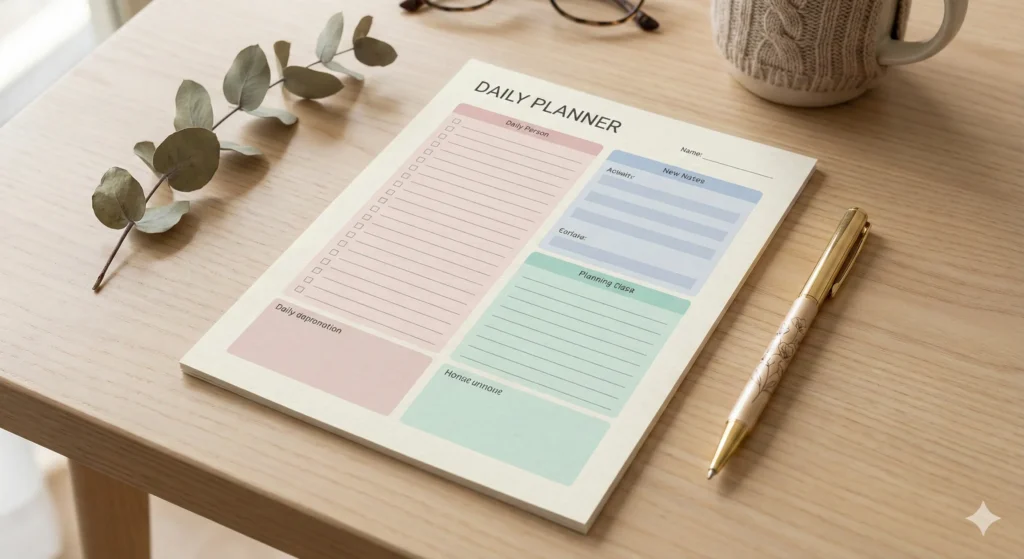 home 7 digital daily planner