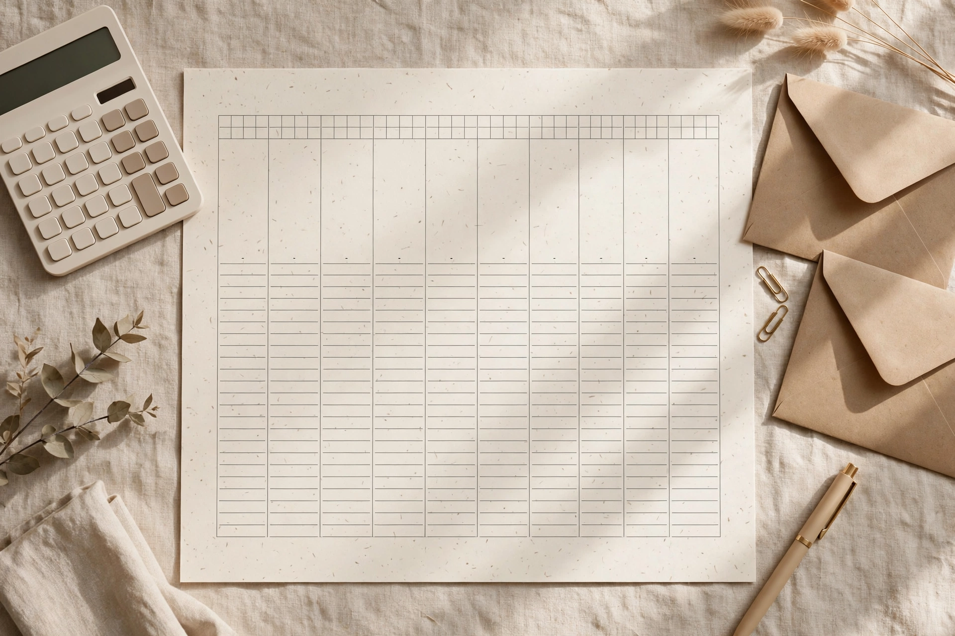 Free bill payment tracker printable with 12-month grid
