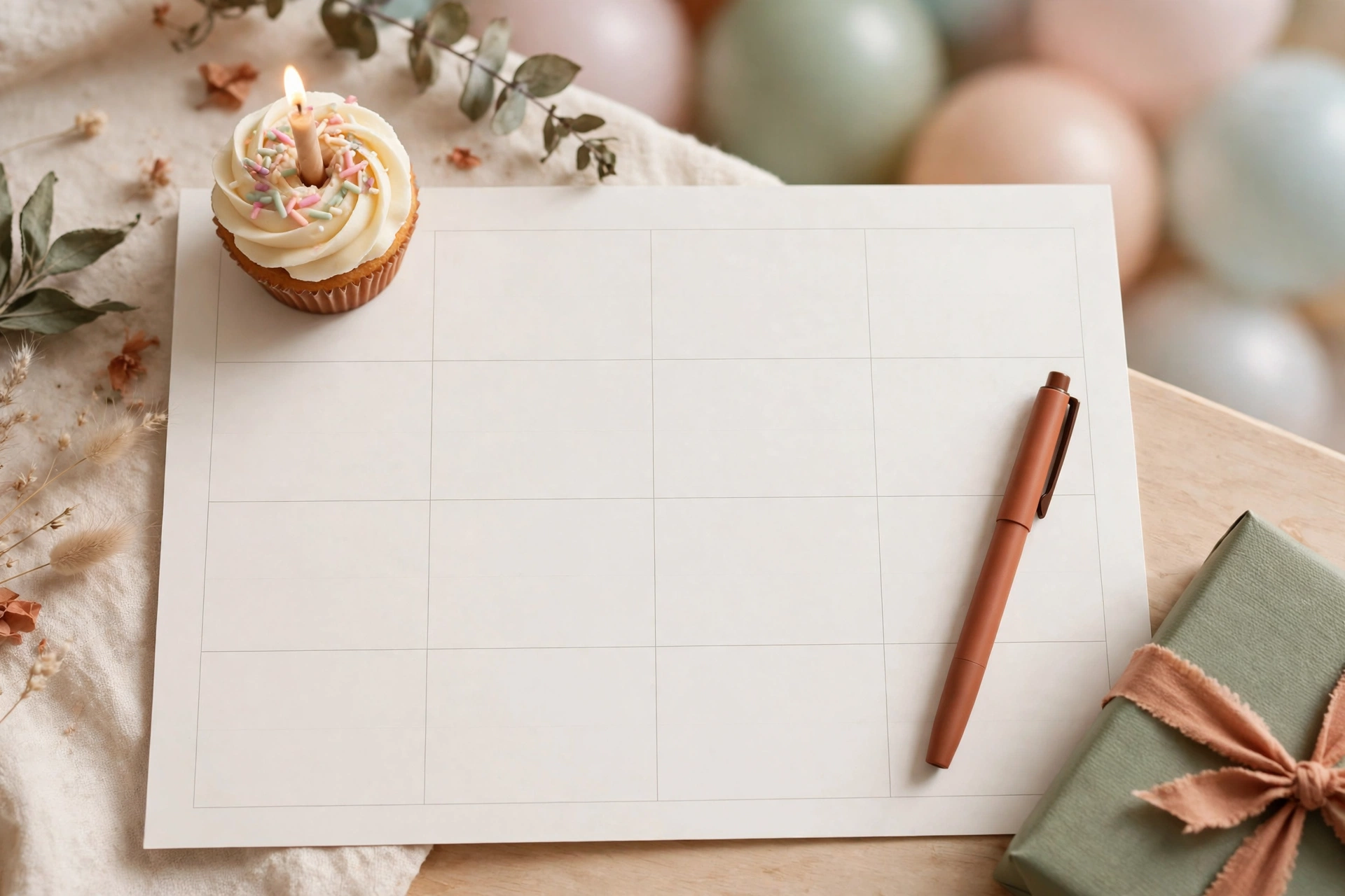 Birthday Tracker Printable (Free PDF)