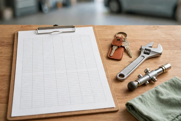 Car Maintenance Tracker Printable (Free PDF)