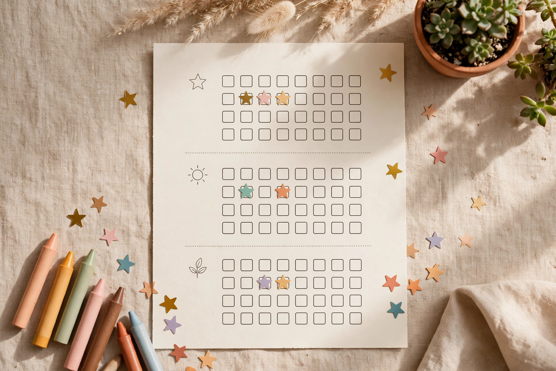 Chore chart by age printable with age-group sections