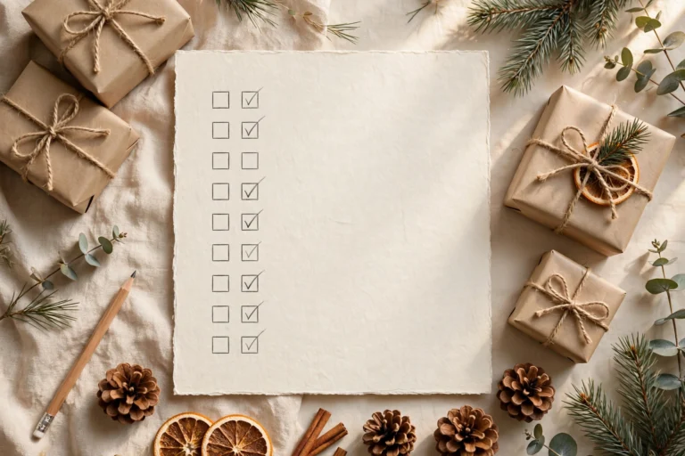 Christmas gift tracker printable with checklist