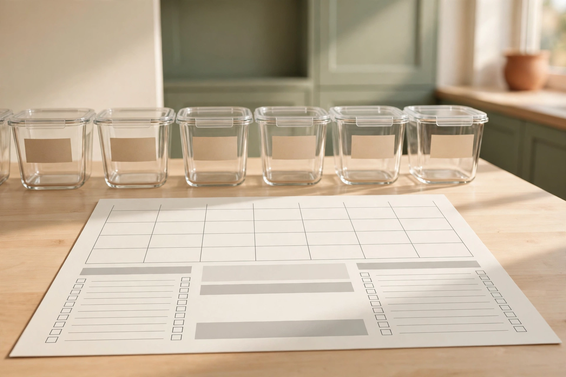 meal prep planner printable featured