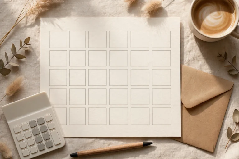 Monthly bill calendar printable with month grid