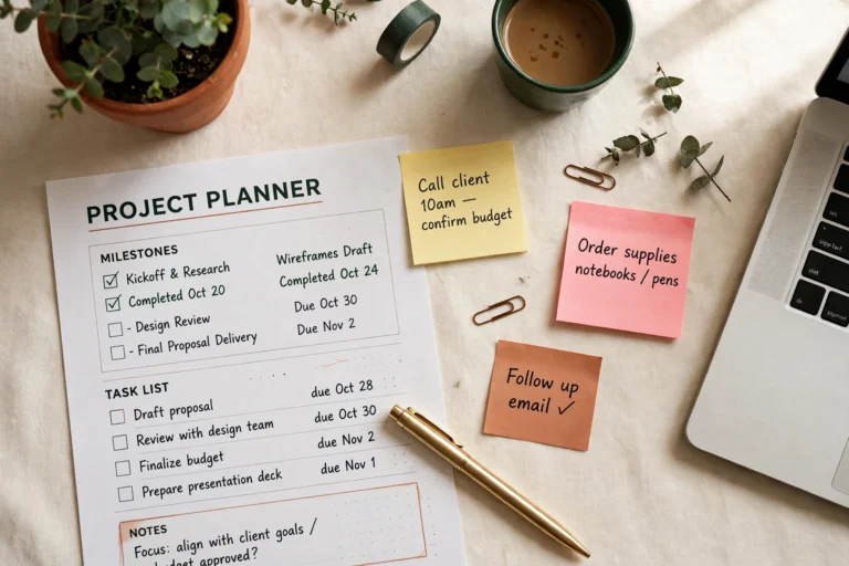 Project Planner Printable (Free PDF)