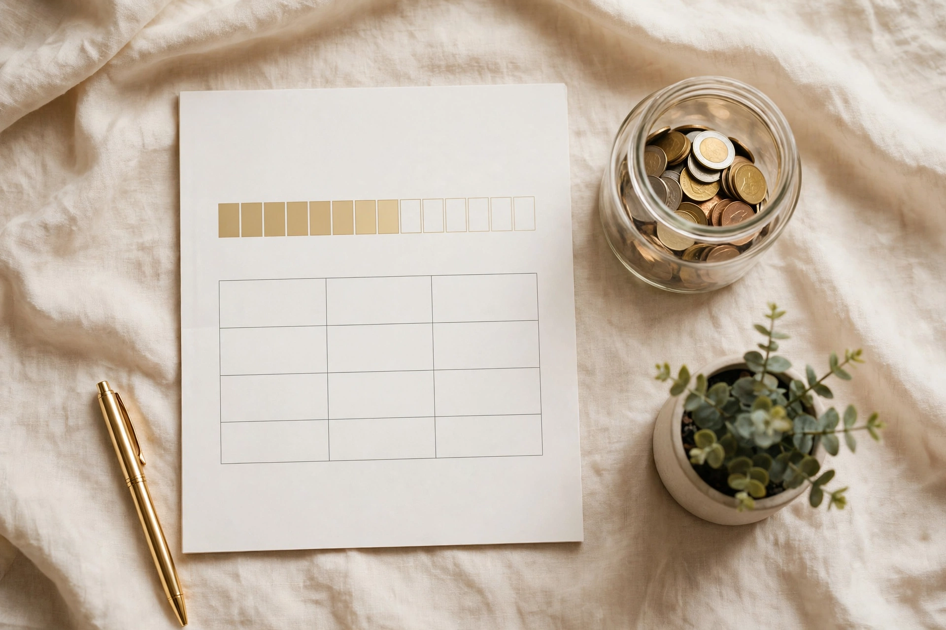 savings goal tracker printable