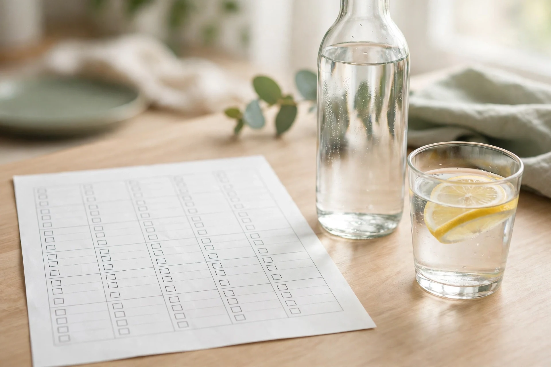 Water Intake Tracker Printable (Free PDF)