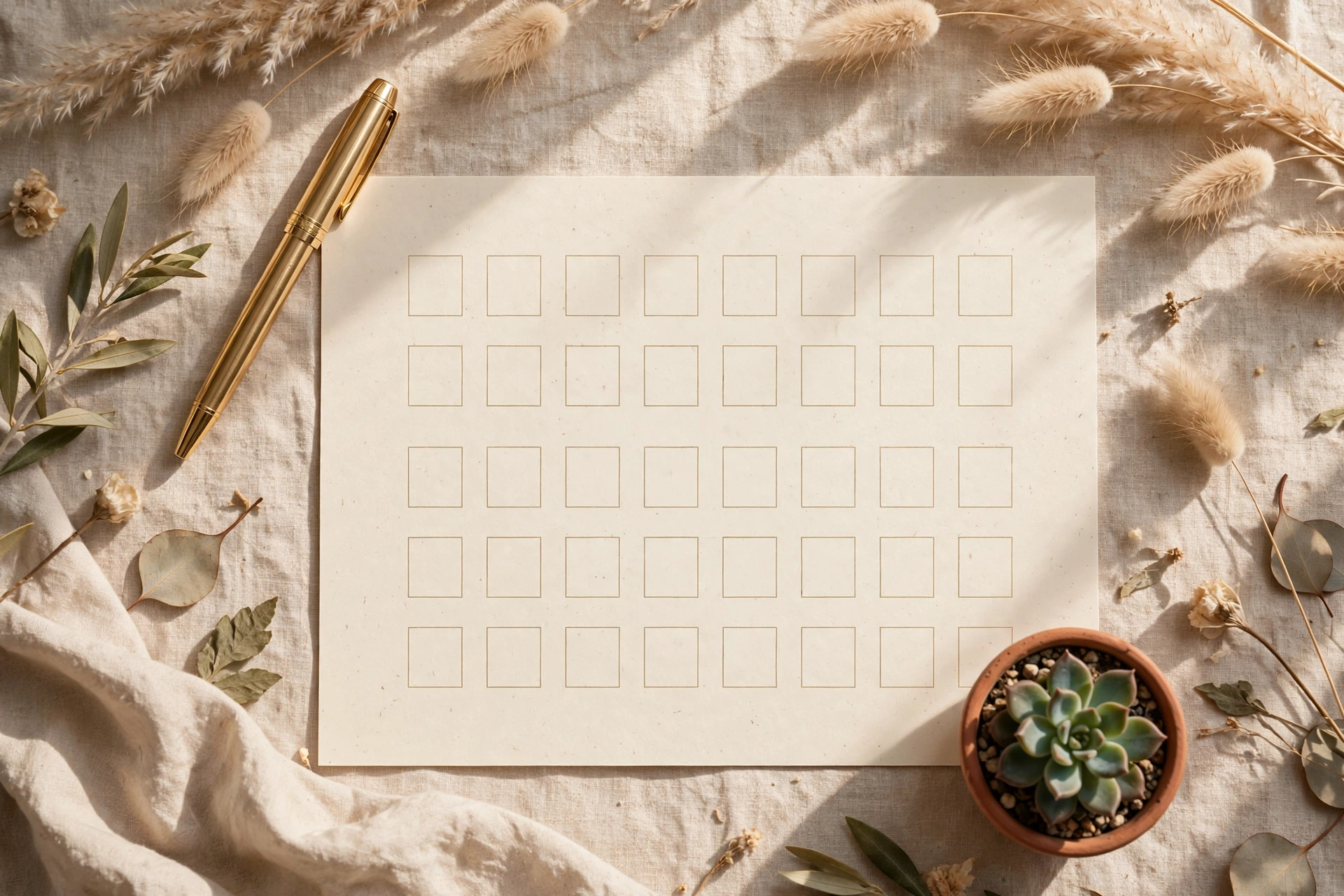 Free weekly habit tracker printable with 4-week checkbox grid