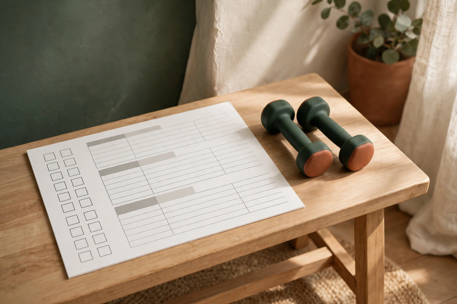 workout planner printable featured